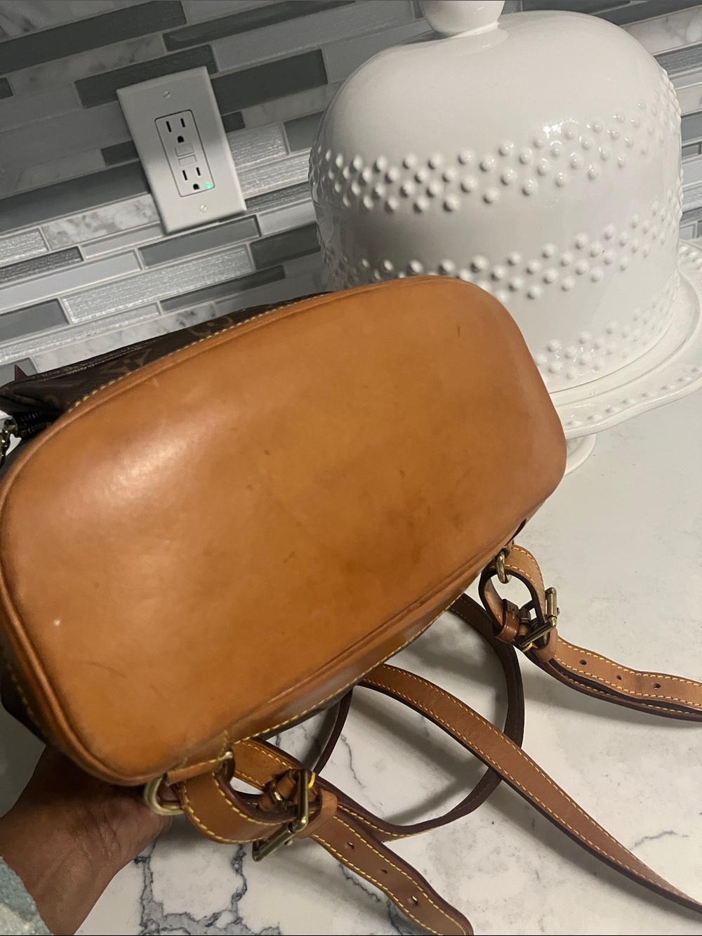 Louis Vuitton Monogram Montsouris MM Women's Backpack Brown - Picture 6 of 15